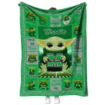 personalized marshall thundering herd yody baby pattern green quilt blanket best selling
