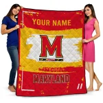 Personalized Maryland Terrapins Grunge Patch Red White Quilt Blanket 1 personalized maryland terrapins grunge patch red white quilt blanket best selling