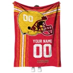 personalized maryland terrapins helmet theme red quilt blanket best selling