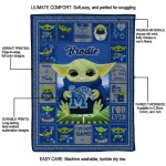 personalized memphis tigers yody baby pattern blue quilt blanket best selling