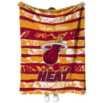 personalized miami heat layered florals red white quilt blanket best selling