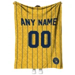 personalized milwaukee brewers pin dot quilt blanket best selling