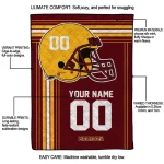 personalized minnesota golden gophers helmet theme maroon quilt blanket best selling
