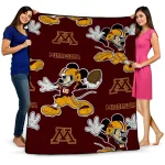 Personalized Minnesota Golden Gophers Mickey Football Maroon Quilt Blanket 1 personalized minnesota golden gophers mickey football maroon quilt blanket best selling