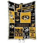 personalized missouri tigers helmet passion black quilt blanket best selling