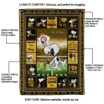 personalized missouri tigers snoopy coach black quilt blanket best selling