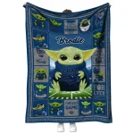 personalized nevada wolf pack yody baby pattern blue quilt blanket best selling