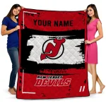 Personalized New Jersey Devils Grunge Patch Red White Quilt Blanket 1 personalized new jersey devils grunge patch red white quilt blanket best selling