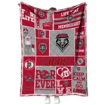 personalized new mexico lobos helmet passion red quilt blanket best selling