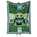 personalized new york jets yody baby pattern green quilt blanket best selling