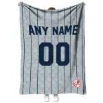 personalized new york yankees pin dot quilt blanket best selling