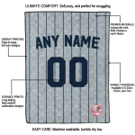 personalized new york yankees pin dot quilt blanket best selling