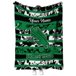 personalized north texas mean green layered florals green white quilt blanket best selling