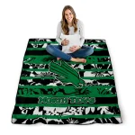 personalized north texas mean green layered florals green white quilt blanket best selling