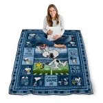 personalized old dominion monarchs snoopy coach blue quilt blanket best selling