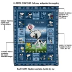 personalized old dominion monarchs snoopy coach blue quilt blanket best selling