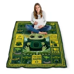 personalized oregon ducks yody baby pattern green quilt blanket best selling