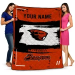 Personalized Oregon State Beavers Grunge Patch Orange White Quilt Blanket 1 personalized oregon state beavers grunge patch orange white quilt blanket best selling