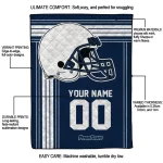 personalized penn state nittany lions helmet theme blue quilt blanket best selling