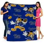 Personalized Pittsburgh Panthers Mickey Football Royal Blue Quilt Blanket 1 personalized pittsburgh panthers mickey football royal blue quilt blanket best selling
