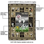 personalized purdue boilermakers snoopy coach gold quilt blanket best selling