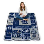 personalized rice owls helmet passion navy blue quilt blanket best selling