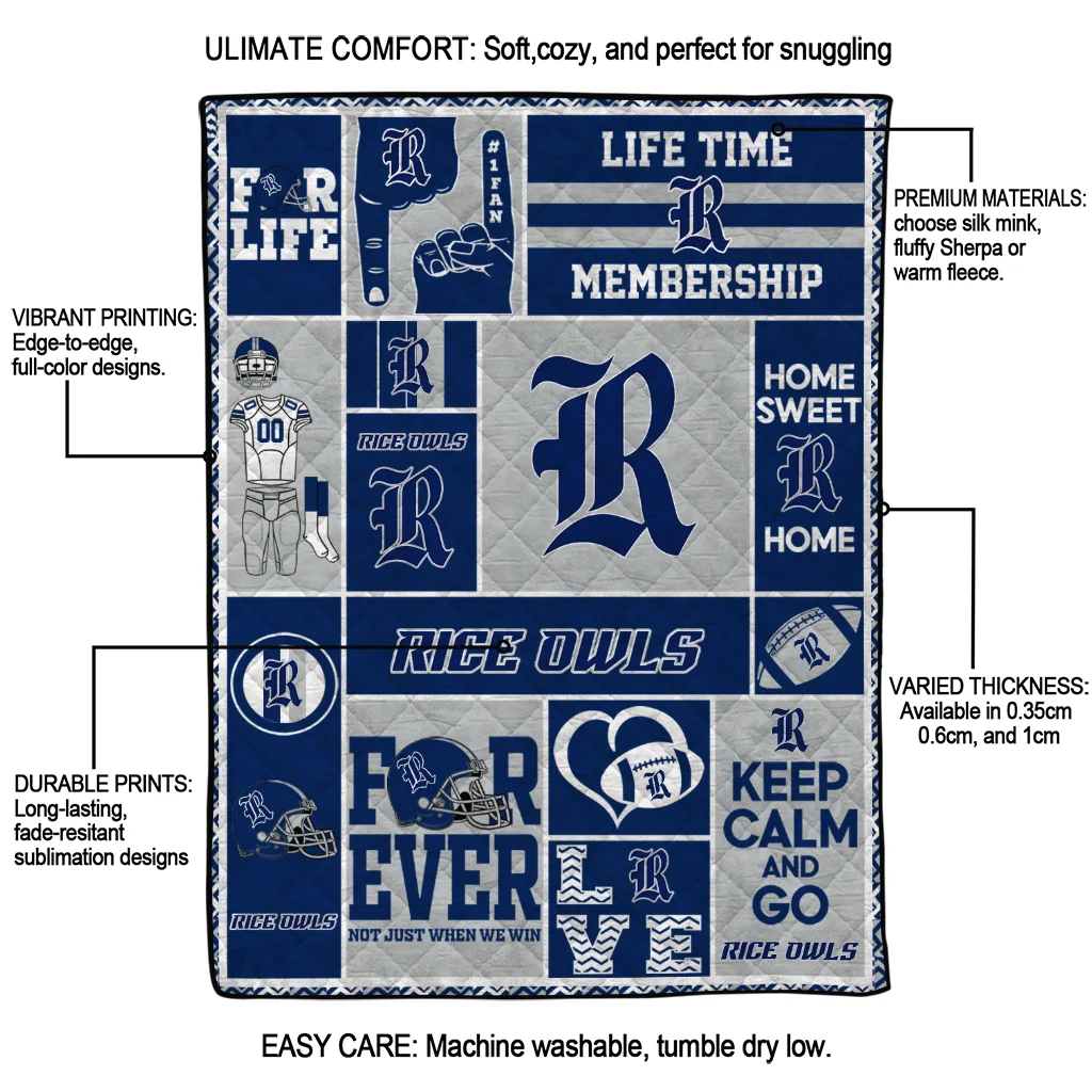 personalized rice owls helmet passion navy blue quilt blanket latest model personalized rice owls helmet passion navy blue quilt blanket latest model