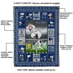 personalized rice owls snoopy coach navy blue quilt blanket best selling