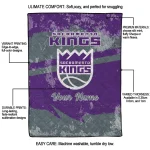 personalized sacramento kings brushstroke layers purple quilt blanket best selling