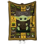 personalized san diego padres yody baby motif brown quilt blanket best selling