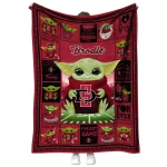 personalized san diego state aztecs yody baby pattern red quilt blanket best selling