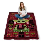 personalized san diego state aztecs yody baby pattern red quilt blanket best selling