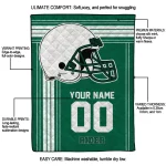 personalized saskatchewan roughriders helmet theme green quilt blanket best selling