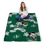 personalized saskatchewan roughriders mickey football green quilt blanket best selling
