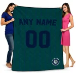personalized seattle mariners pin dot quilt blanket best selling