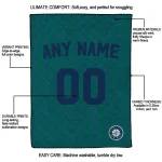 personalized seattle mariners pin dot quilt blanket best selling