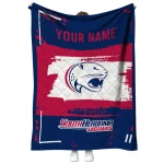 personalized south alabama jaguars grunge patch blue white quilt blanket best selling