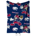 personalized south alabama jaguars mickey football blue quilt blanket best selling