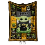 personalized southern miss golden eagles yody baby pattern black quilt blanket best selling