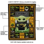 personalized southern miss golden eagles yody baby pattern black quilt blanket best selling