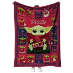 personalized st louis cardinals yody baby motif red quilt blanket best selling