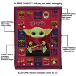 personalized st louis cardinals yody baby motif red quilt blanket best selling