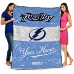 Personalized Tampa Bay Lightning Pinstripe Lines Blue White Quilt Blanket 1 personalized tampa bay lightning pinstripe lines blue white quilt blanket best selling