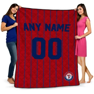 personalized texas rangers pin dot quilt blanket best selling