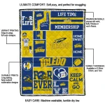 personalized toledo rockets helmet passion blue quilt blanket best selling