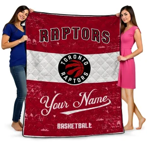 personalized toronto raptors helmet fan red white quilt blanket best selling