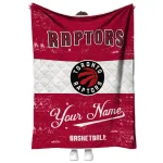 personalized toronto raptors helmet fan red white quilt blanket best selling