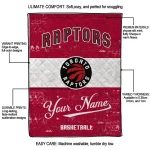personalized toronto raptors helmet fan red white quilt blanket best selling