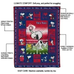 personalized tulsa golden hurricane snoopy coach blue quilt blanket best selling