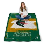 personalized uab blazers grunge patch green white quilt blanket best selling